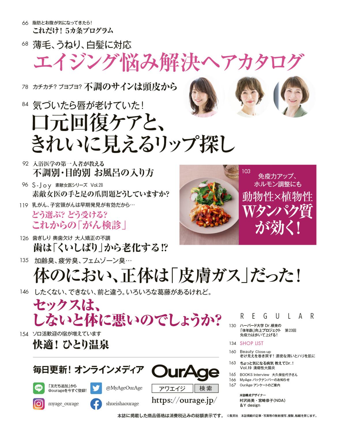 MyAge 2022 秋冬号 目次2